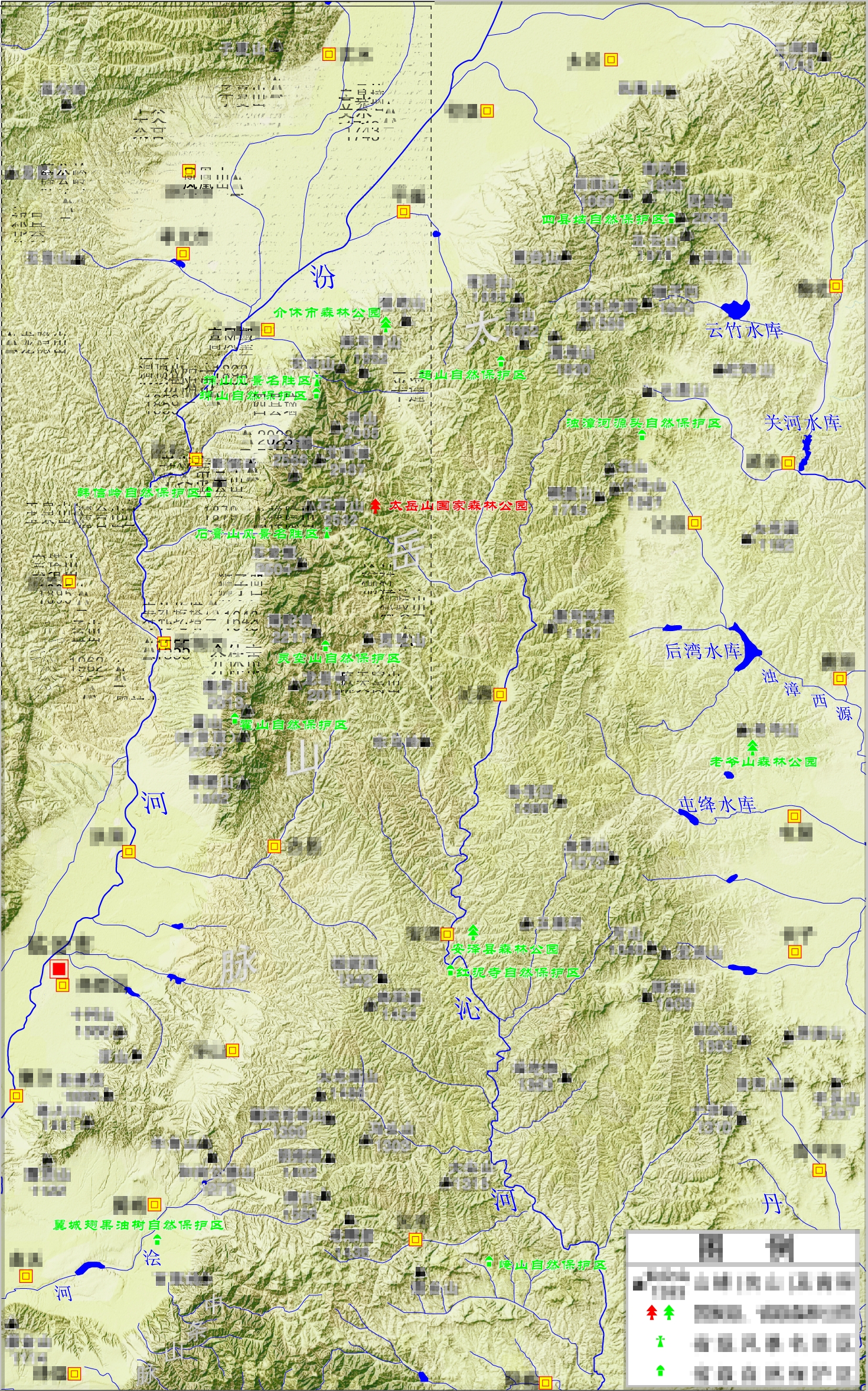 1.太岳山-《山西文化资源地图》审图号-晋S(2010)004号
