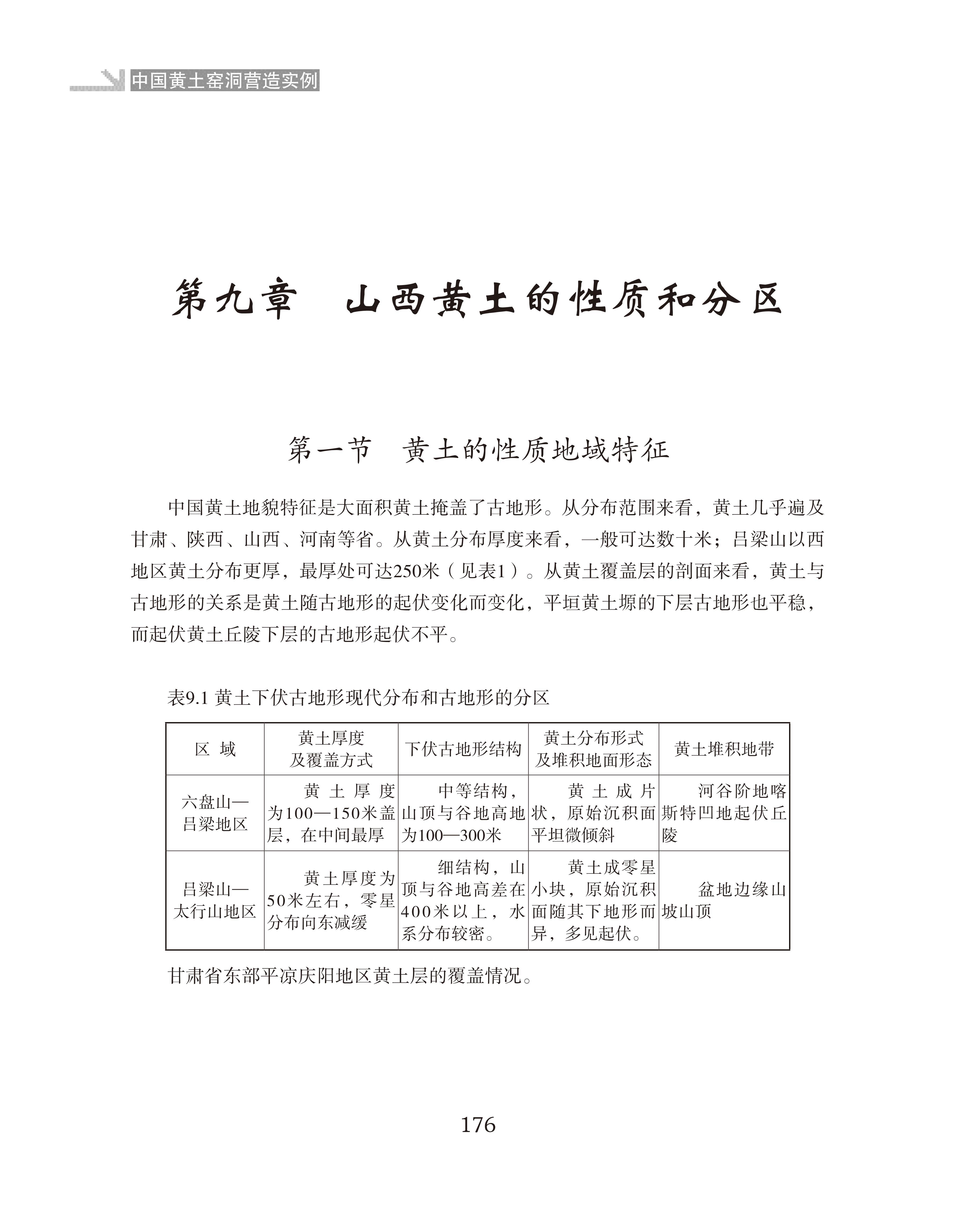 山西黄土的性质和分区