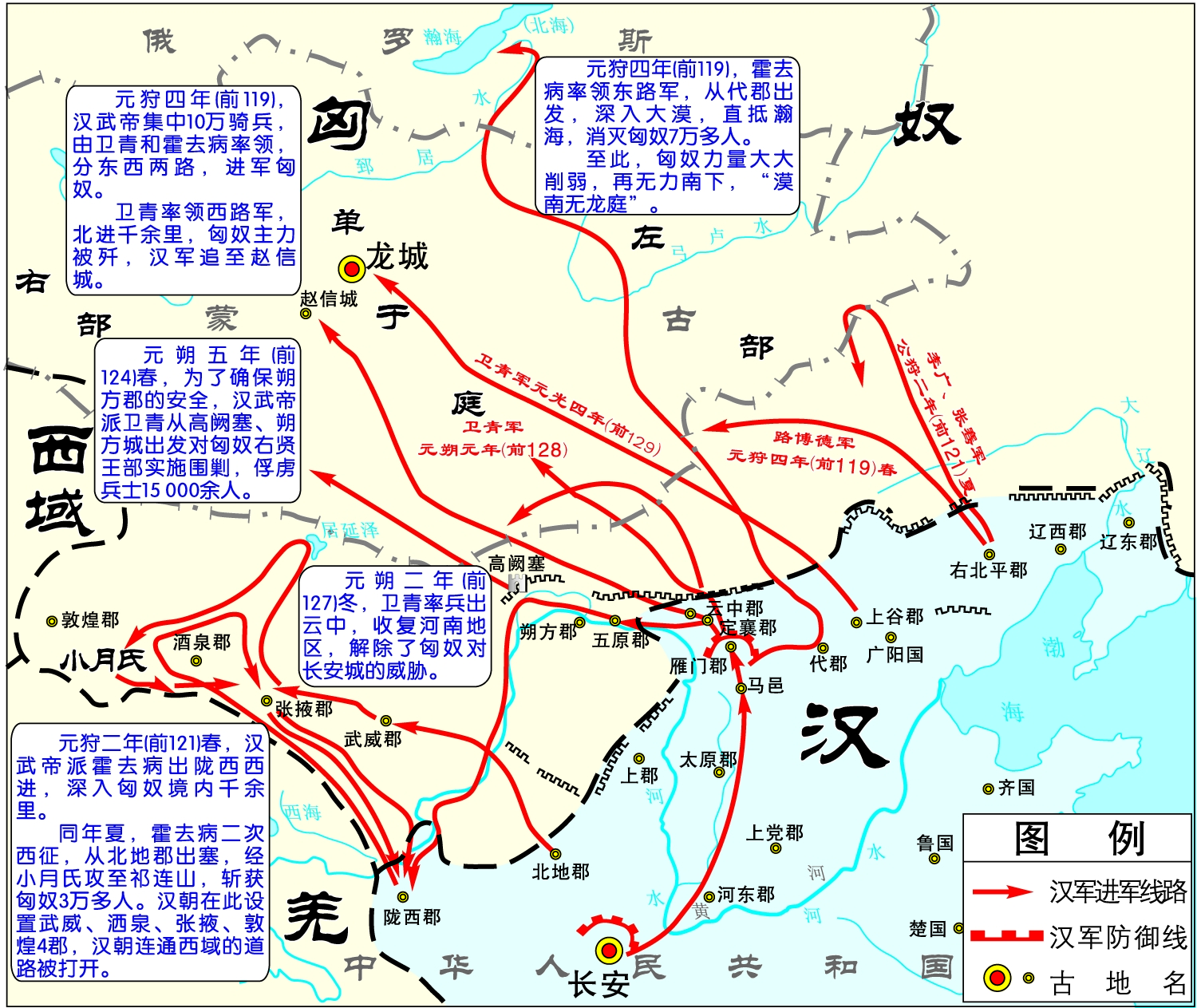 汉与匈奴战事