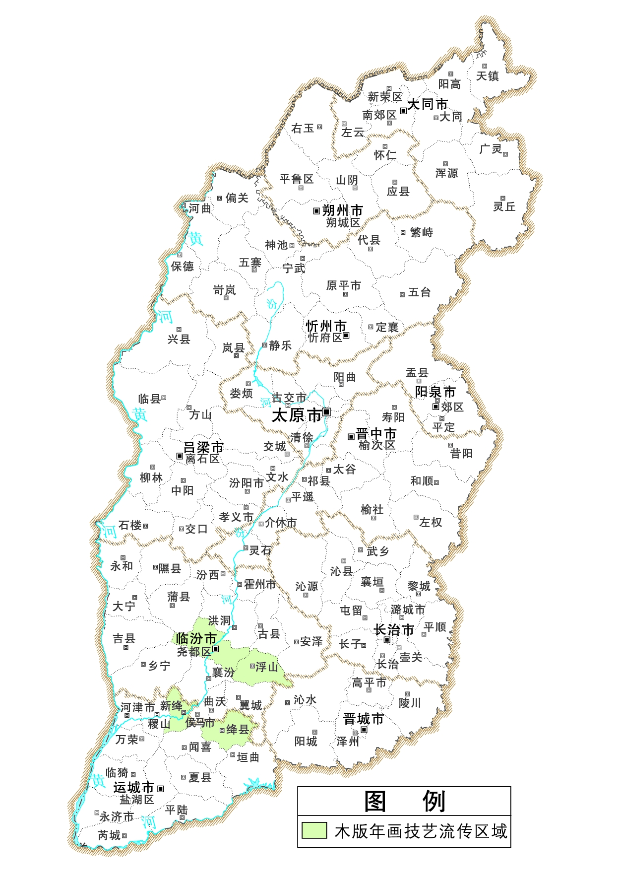 1.木版年画-《山西文化资源地图》审图号-晋S(2010)004号